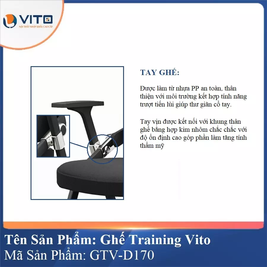 Ghế Đào Tạo Cao Cấp Vito GTV-D170