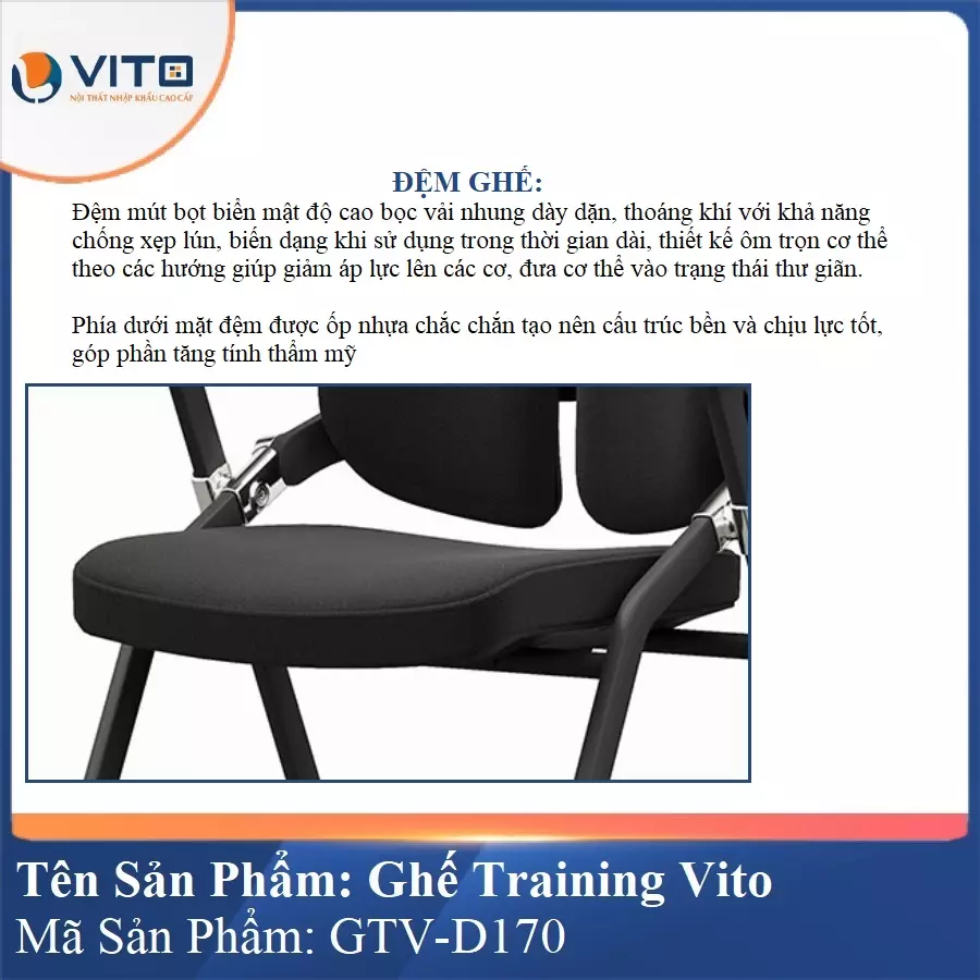 Ghế Đào Tạo Cao Cấp Vito GTV-D170