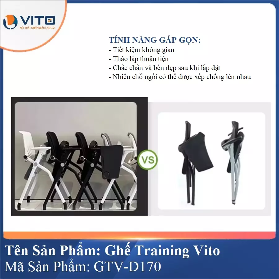 Ghế Đào Tạo Cao Cấp Vito GTV-D170