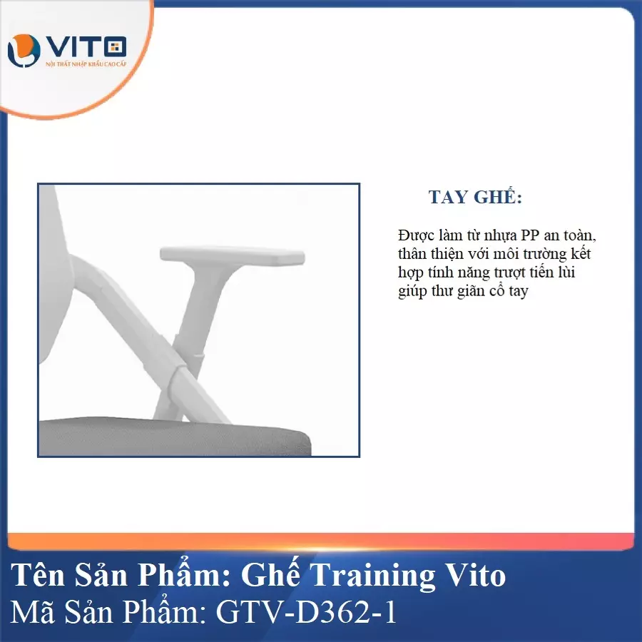 Ghế Đào Tạo Cao Cấp Vito GTV-D362-1