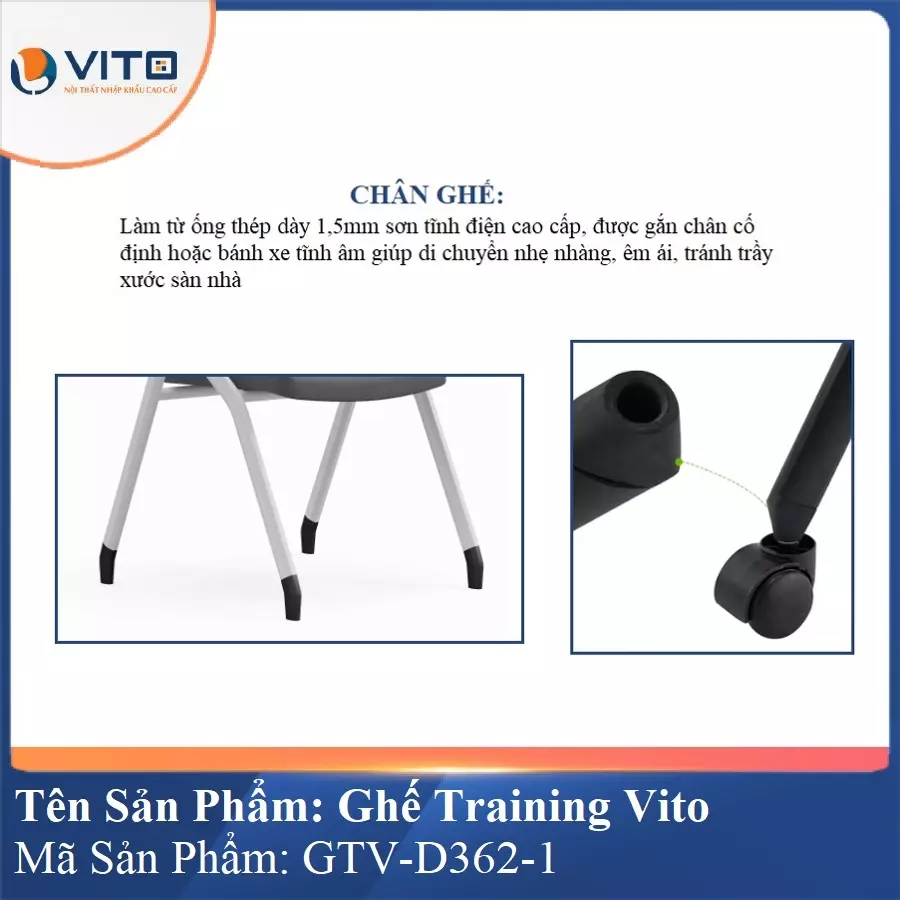 Ghế Đào Tạo Cao Cấp Vito GTV-D362-1