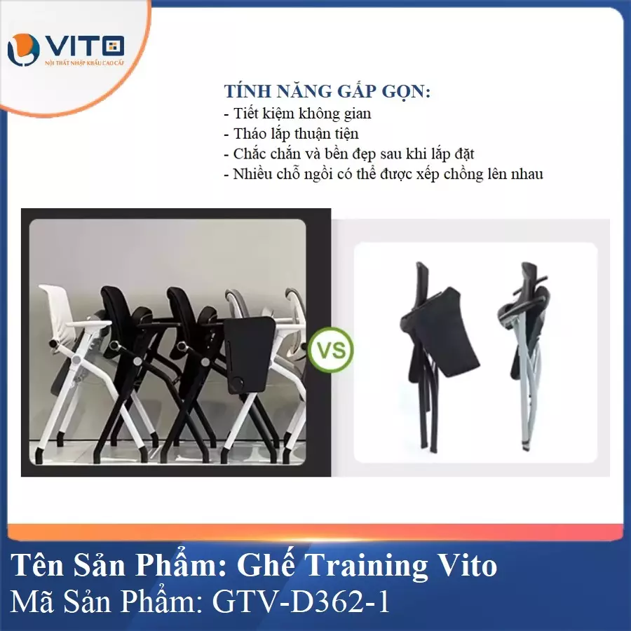 Ghế Đào Tạo Cao Cấp Vito GTV-D362-1