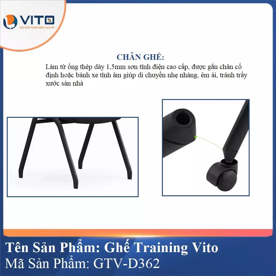 Ghế Đào Tạo Cao Cấp Vito GTV-D362