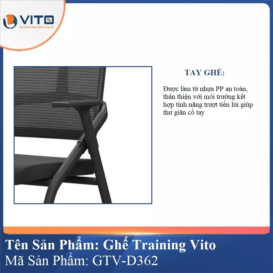 Ghế Đào Tạo Cao Cấp Vito GTV-D362