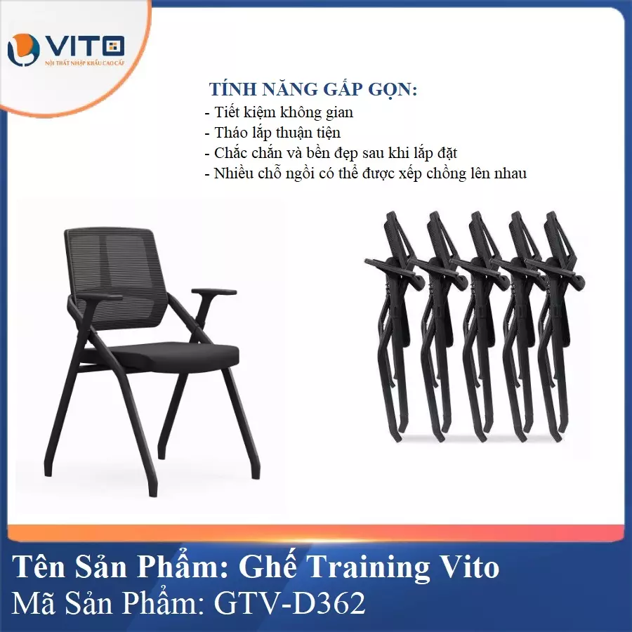 Ghế Đào Tạo Cao Cấp Vito GTV-D362