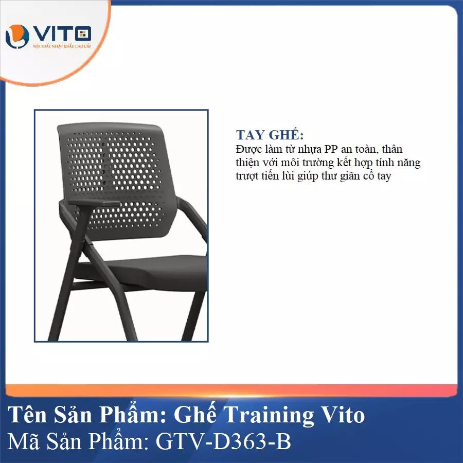 Ghế Đào Tạo Cao Cấp Vito GTV-D363-B