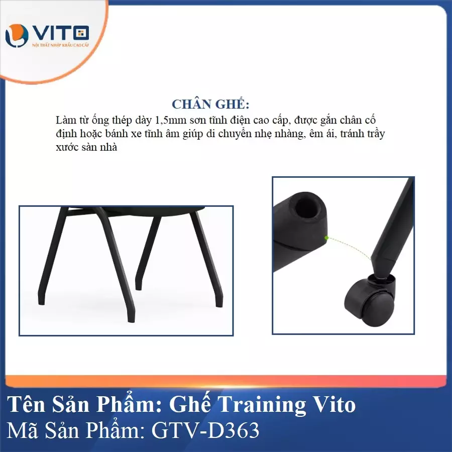 Ghế Đào Tạo Cao Cấp Vito GTV-D363