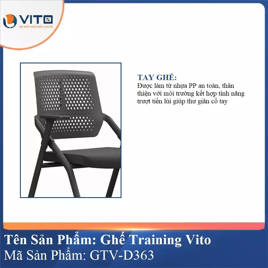 Ghế Đào Tạo Cao Cấp Vito GTV-D363