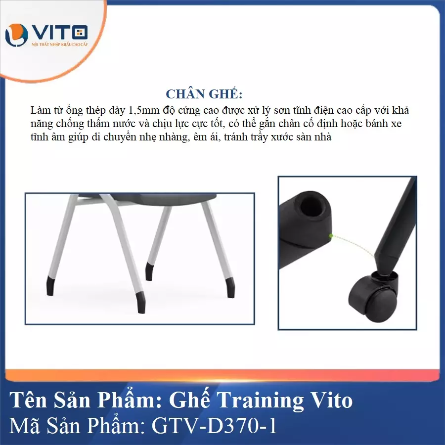 Ghế Đào Tạo Cao Cấp Vito GTV-D370-1