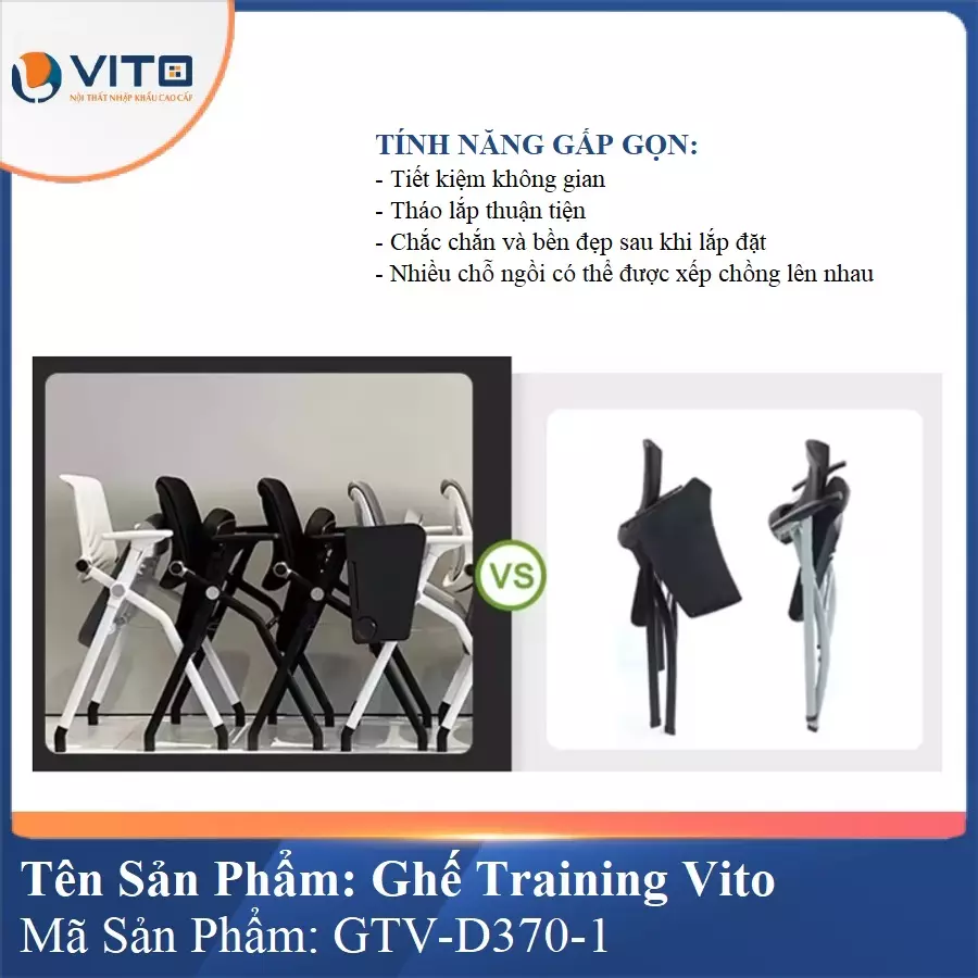 Ghế Đào Tạo Cao Cấp Vito GTV-D370-1