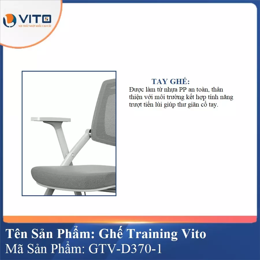 Ghế Đào Tạo Cao Cấp Vito GTV-D370-1