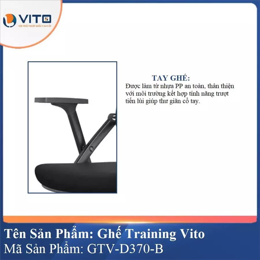 Ghế Đào Tạo Cao Cấp Vito GTV-D370-B