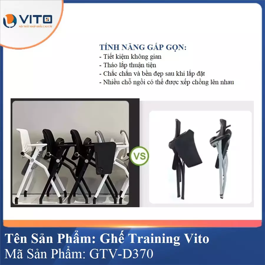 Ghế Đào Tạo Cao Cấp Vito GTV-D370