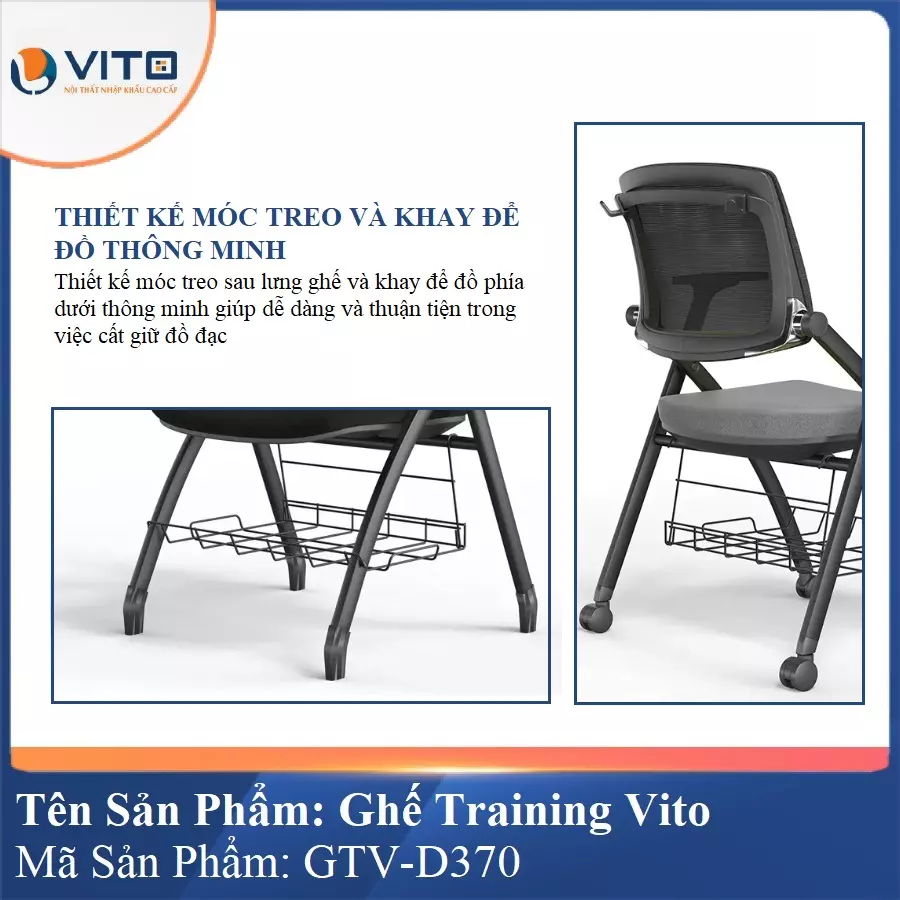 Ghế Đào Tạo Cao Cấp Vito GTV-D370