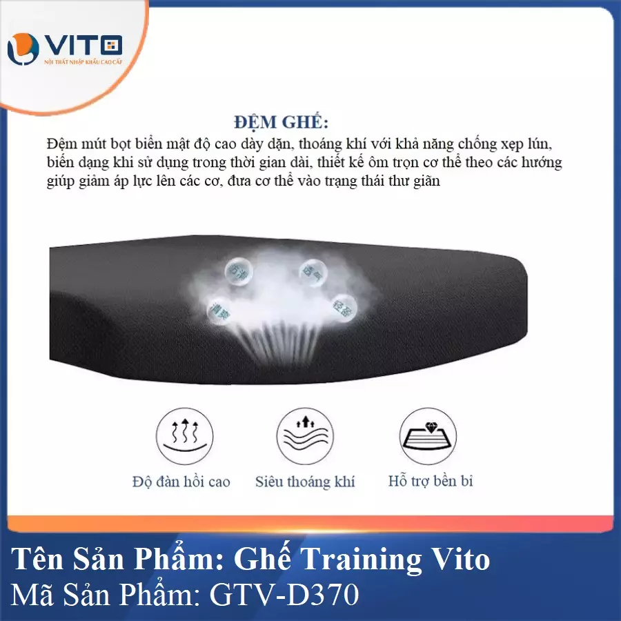 Ghế Đào Tạo Cao Cấp Vito GTV-D370