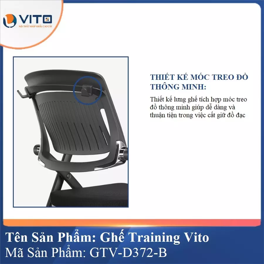 Ghế Đào Tạo Cao Cấp Vito GTV-D372-B