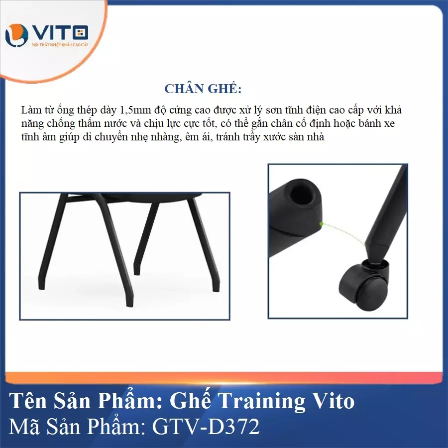 Ghế Đào Tạo Cao Cấp Vito GTV-D372