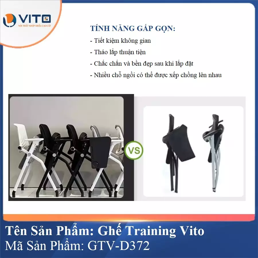 Ghế Đào Tạo Cao Cấp Vito GTV-D372