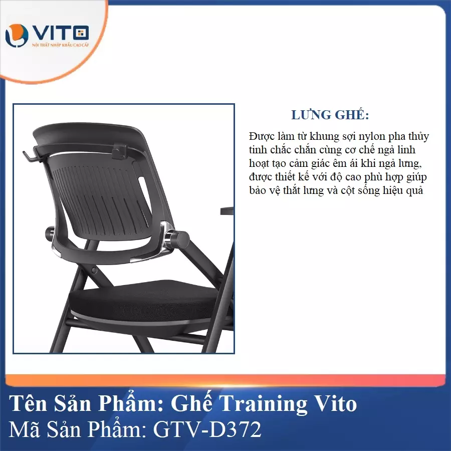 Ghế Đào Tạo Cao Cấp Vito GTV-D372