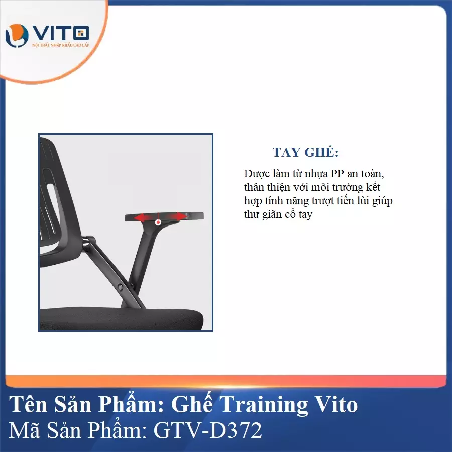 Ghế Đào Tạo Cao Cấp Vito GTV-D372