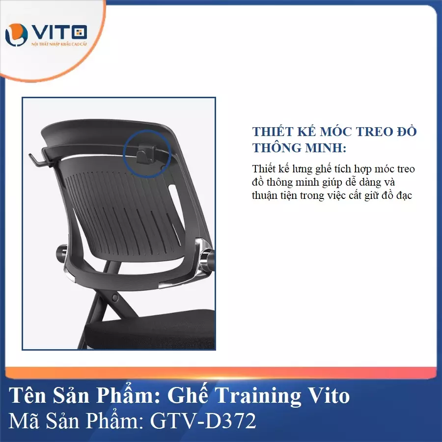 Ghế Đào Tạo Cao Cấp Vito GTV-D372