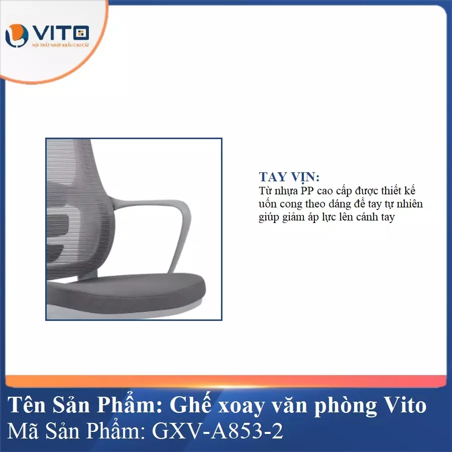 Ghế Xoay Văn Phòng Vito GXV-A853-2