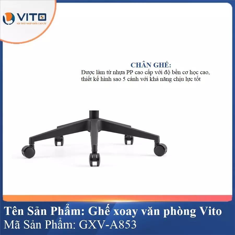 Ghế Xoay Văn Phòng Vito GXV-A853