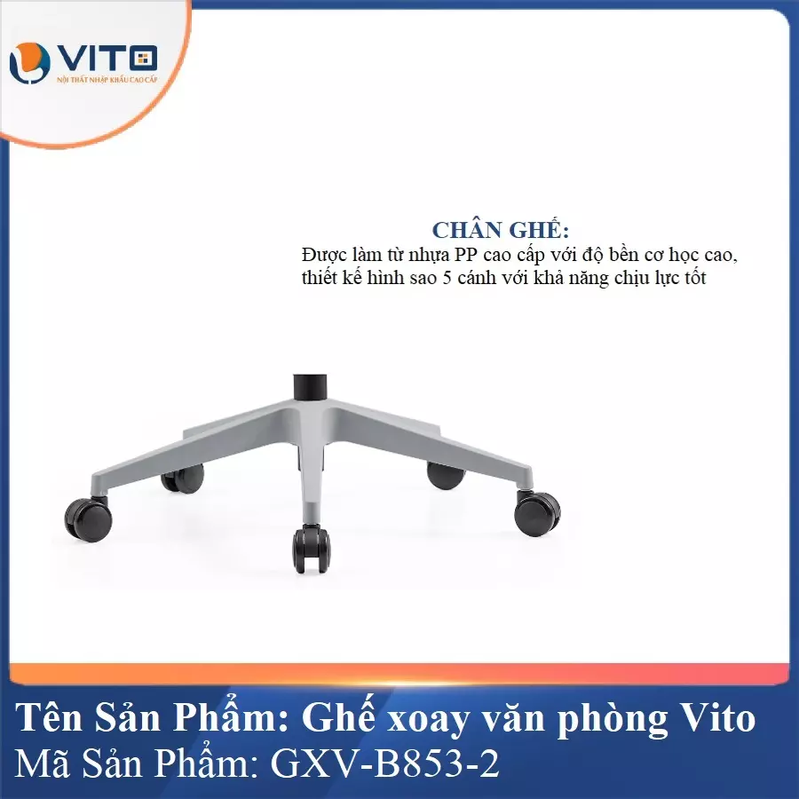 Ghế Xoay Văn Phòng Vito GXV-B853-2