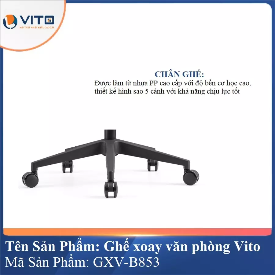 Ghế Xoay Văn Phòng Vito GXV-B853