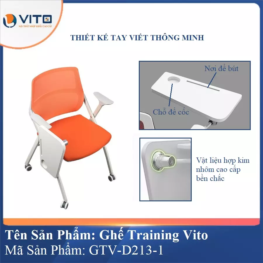 Ghế Đào Tạo Cao Cấp Vito GTV-D213-1