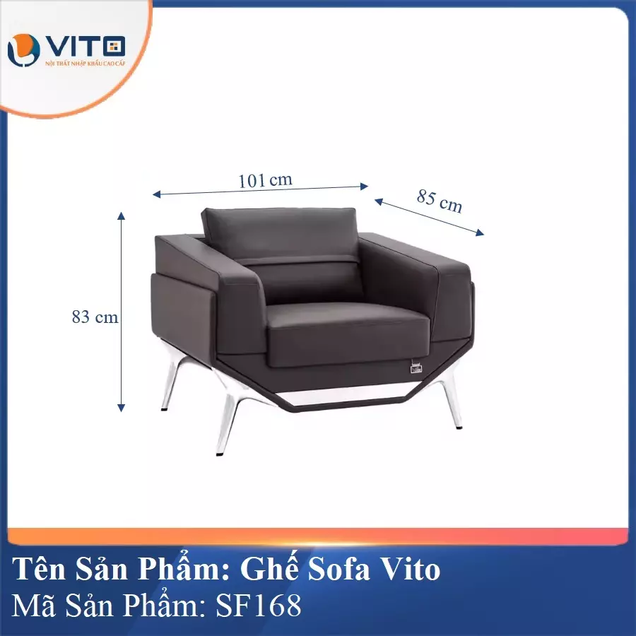 Bộ Ghế Sofa da cao cấp Vito SF168