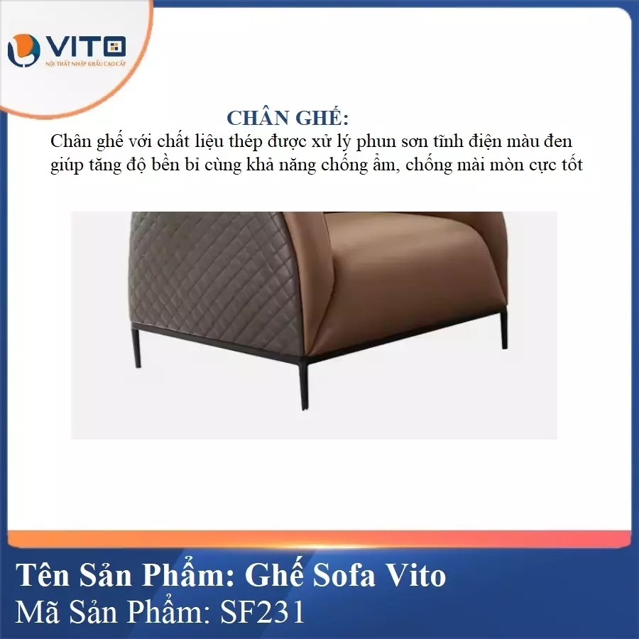 Bộ Ghế Sofa da cao cấp Vito SF231