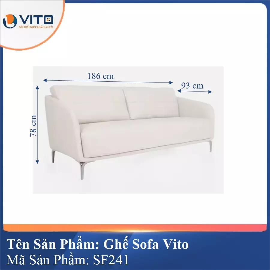 Bộ Ghế Sofa da cao cấp Vito SF241