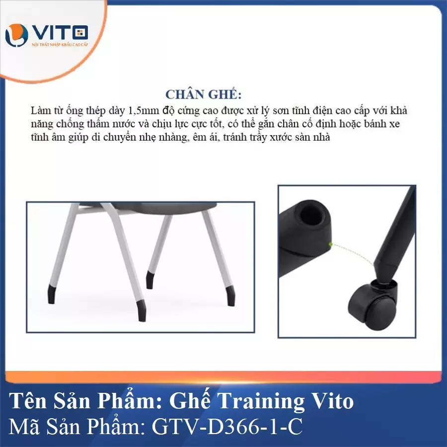 Ghế Đào Tạo Cao Cấp Vito GTV-D366-1-C