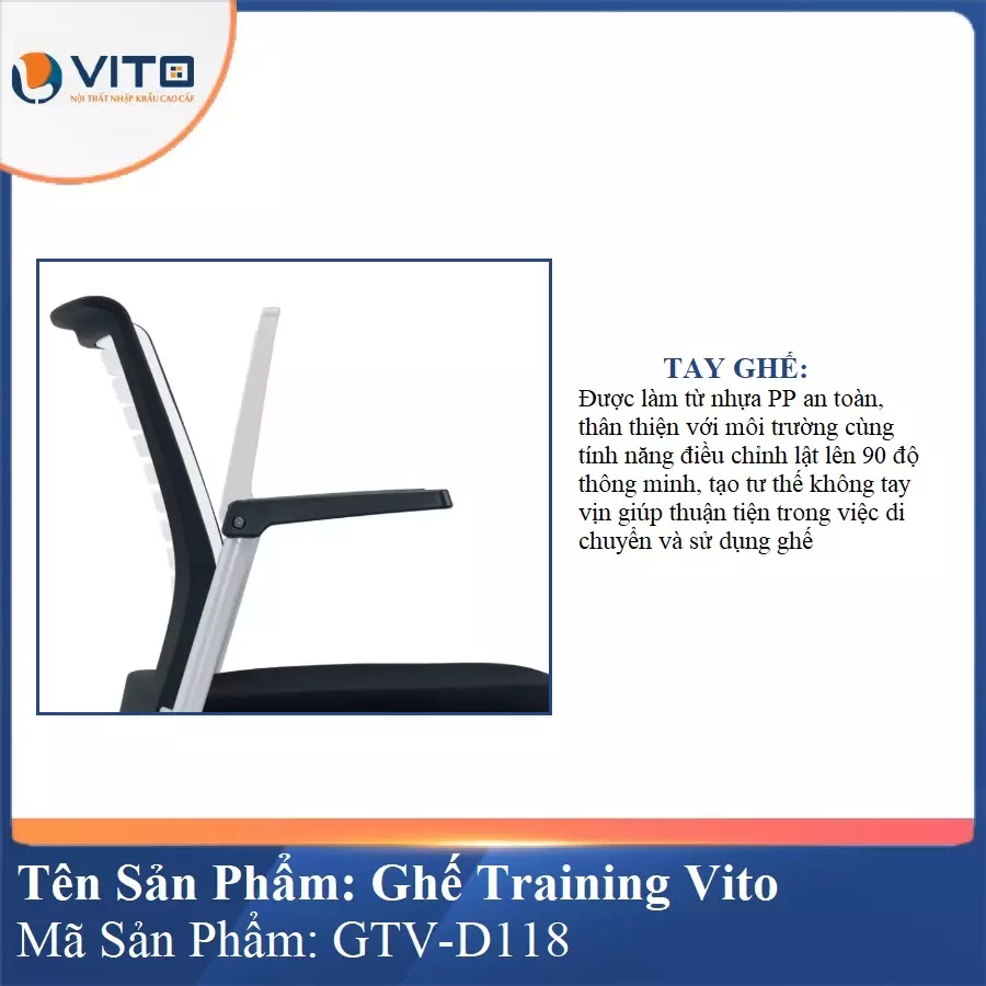 Ghế Đào Tạo Cao Cấp Vito GTV-D118