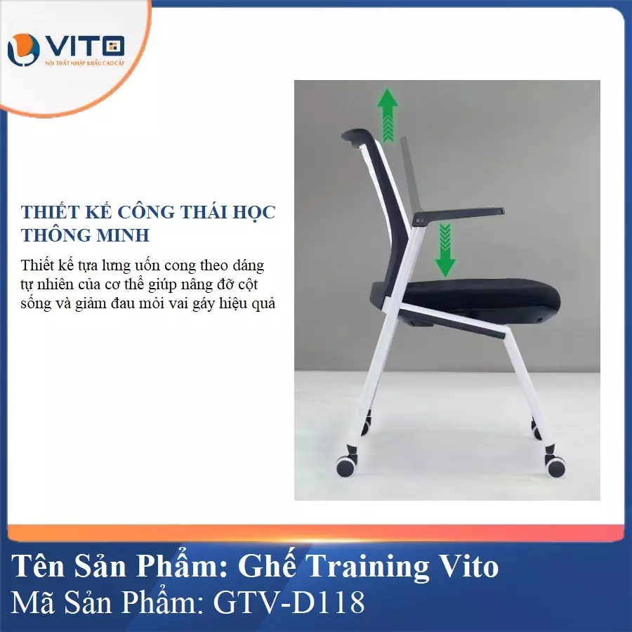 Ghế Đào Tạo Cao Cấp Vito GTV-D118