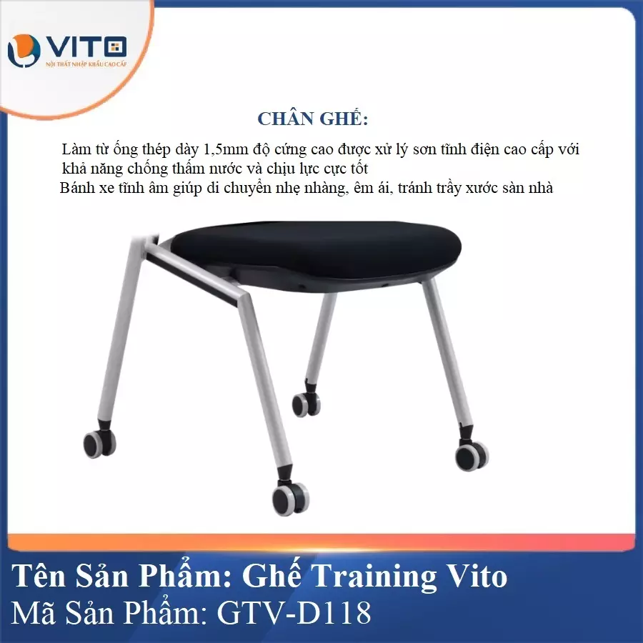 Ghế Đào Tạo Cao Cấp Vito GTV-D118