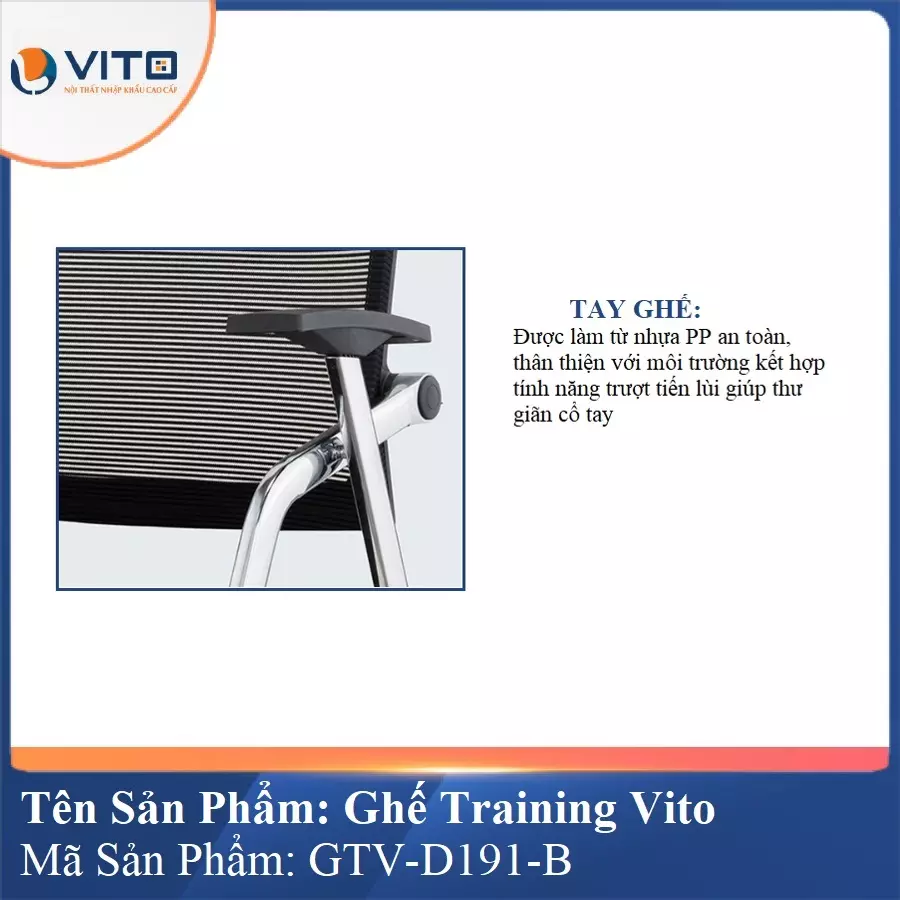 Ghế Đào Tạo Cao Cấp Vito GTV-D191-B