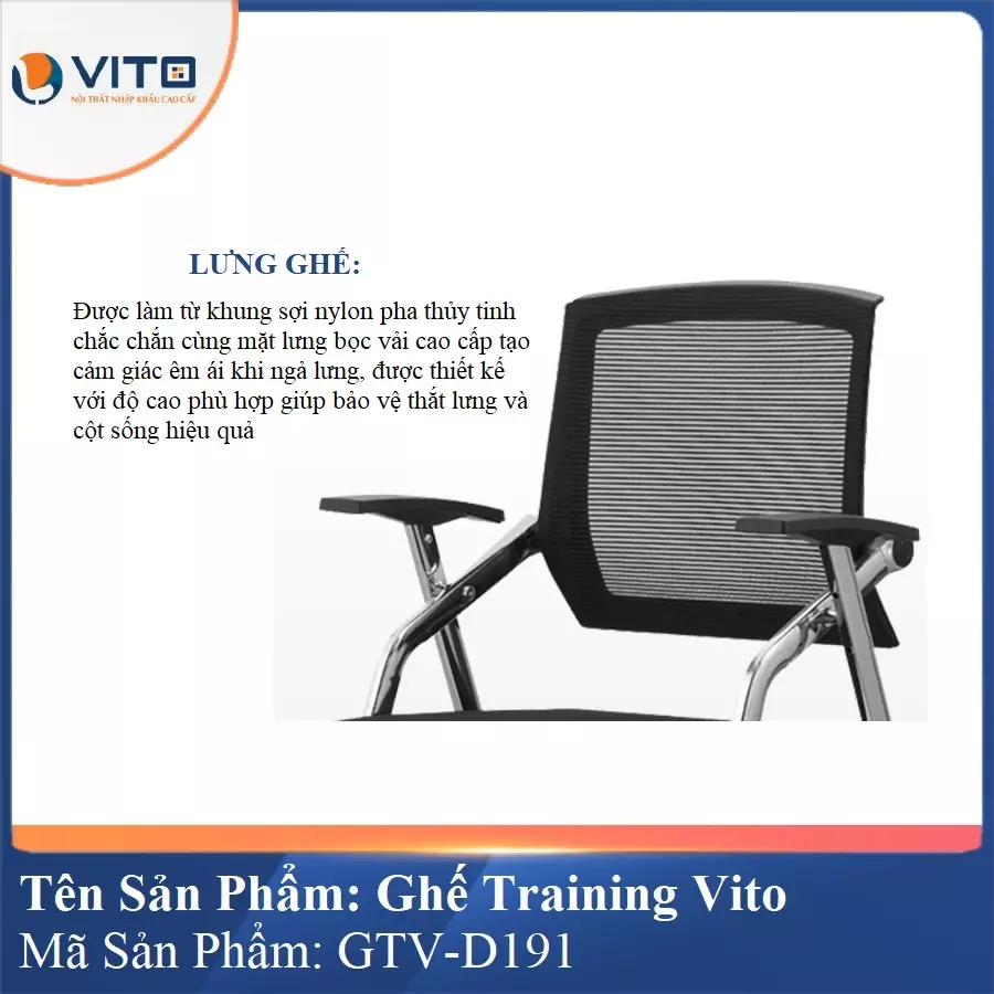 Ghế Đào Tạo Cao Cấp Vito GTV-D191