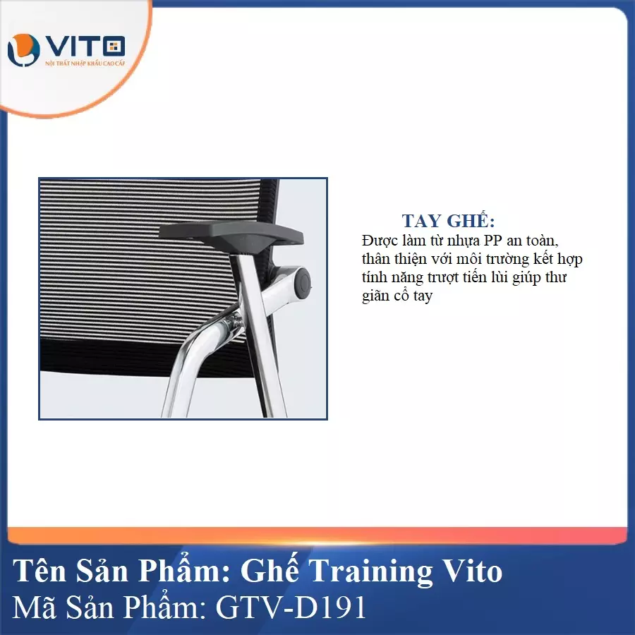 Ghế Đào Tạo Cao Cấp Vito GTV-D191