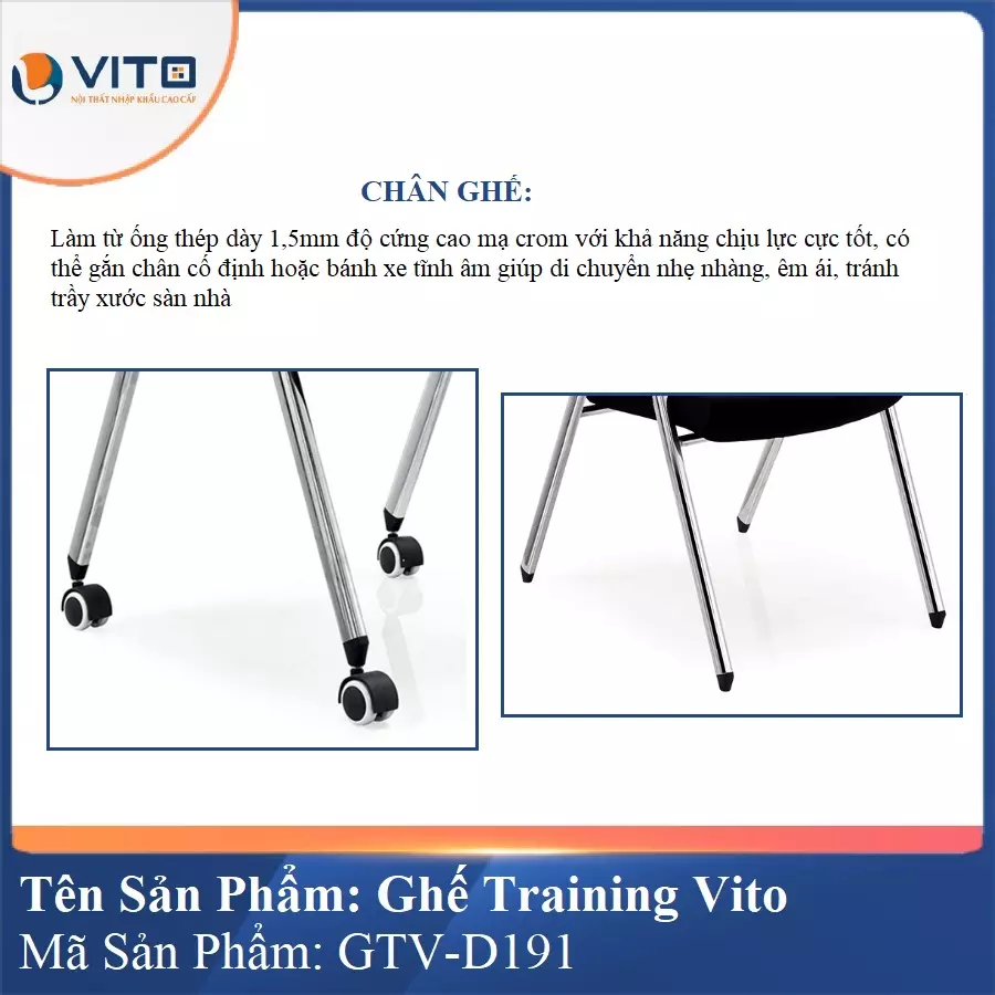 Ghế Đào Tạo Cao Cấp Vito GTV-D191