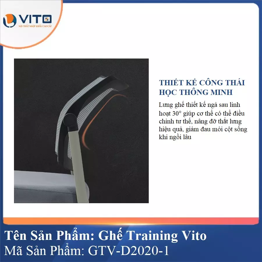 Ghế Đào Tạo Cao Cấp Vito GTV-D2020-1