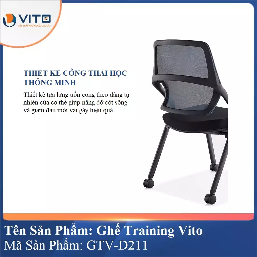 Ghế Đào Tạo Cao Cấp Vito GTV-D211