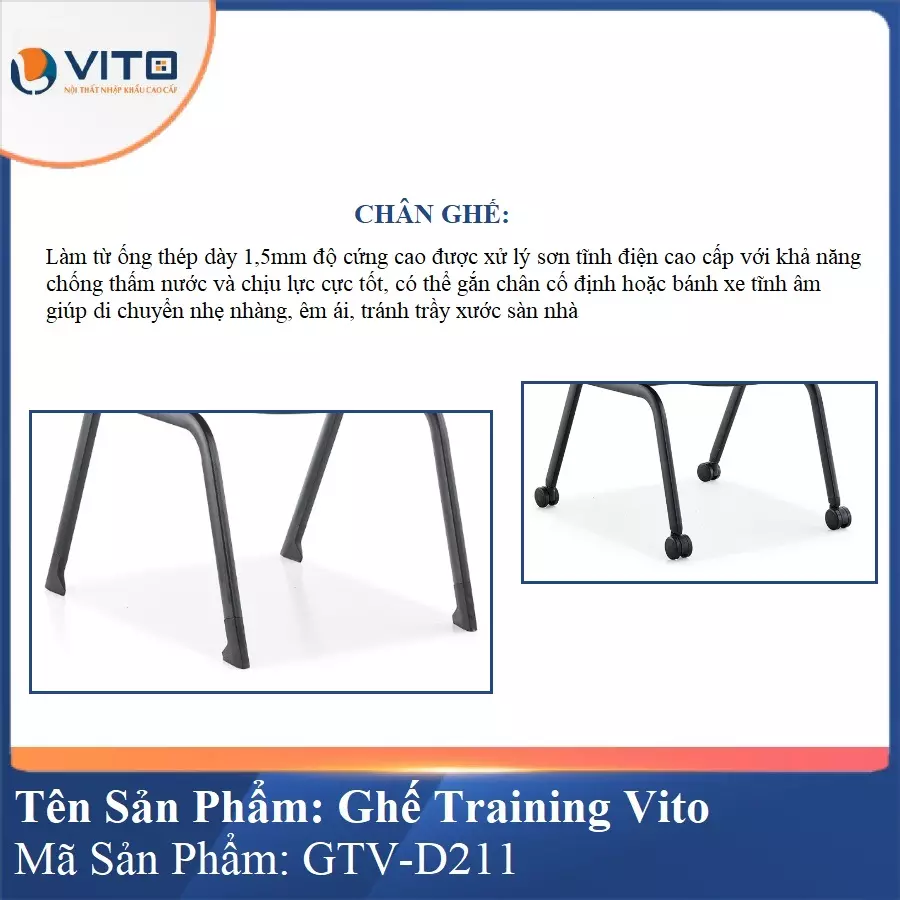 Ghế Đào Tạo Cao Cấp Vito GTV-D211