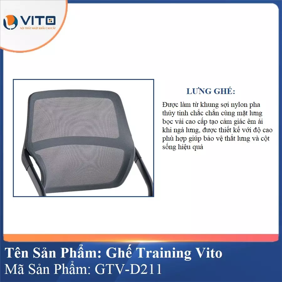 Ghế Đào Tạo Cao Cấp Vito GTV-D211