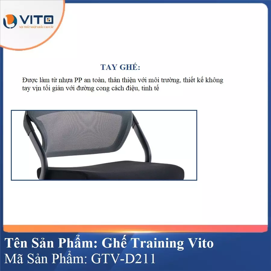 Ghế Đào Tạo Cao Cấp Vito GTV-D211