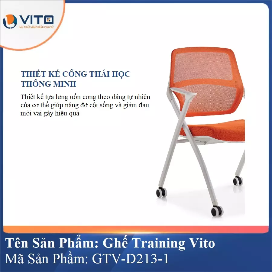 Ghế Đào Tạo Cao Cấp Vito GTV-D213-1