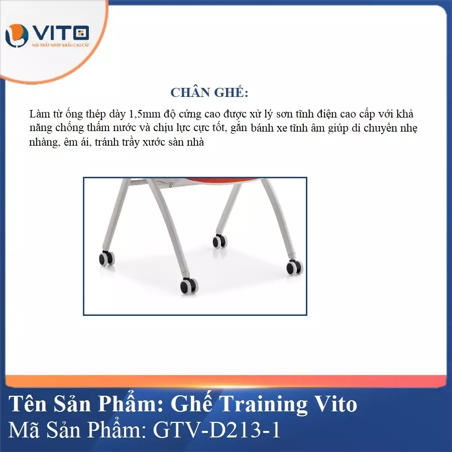 Ghế Đào Tạo Cao Cấp Vito GTV-D213-1