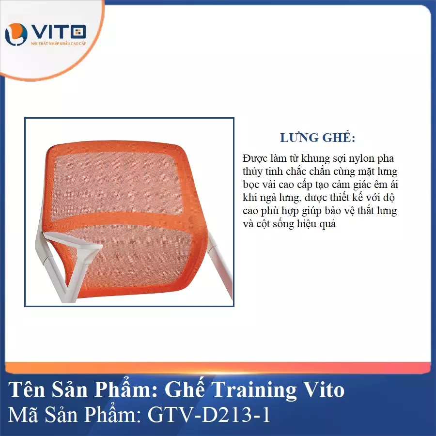 Ghế Đào Tạo Cao Cấp Vito GTV-D213-1