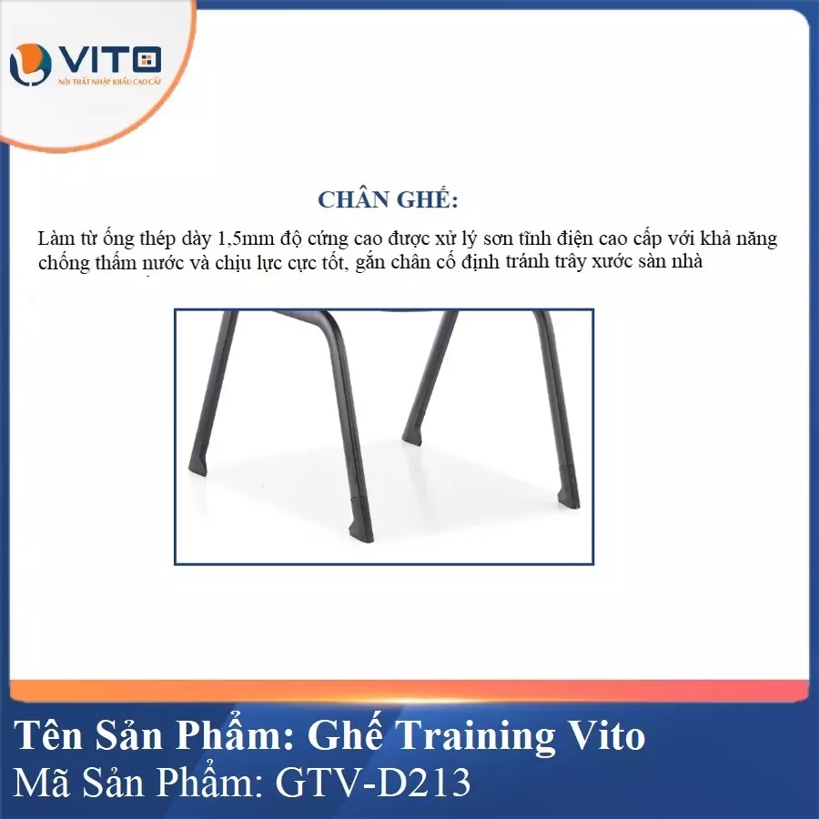 Ghế Đào Tạo Cao Cấp Vito GTV-D213